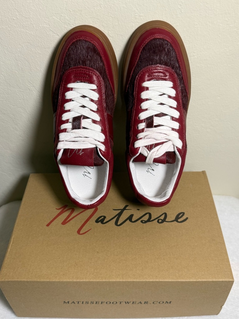 Matisse “Quincy” Wine Red Sneakers - Size 5 1/2 - NWT